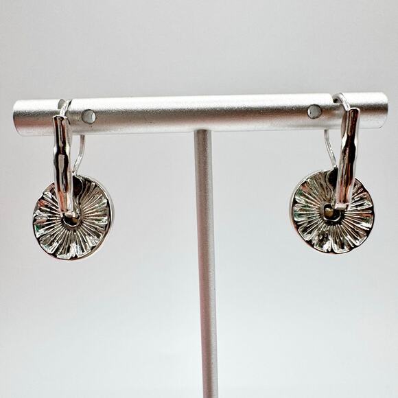 Vintage Rivoli Crystal Headlight Halo Stud Earrings Purple Sparkling Dazzling - Picture 6 of 12